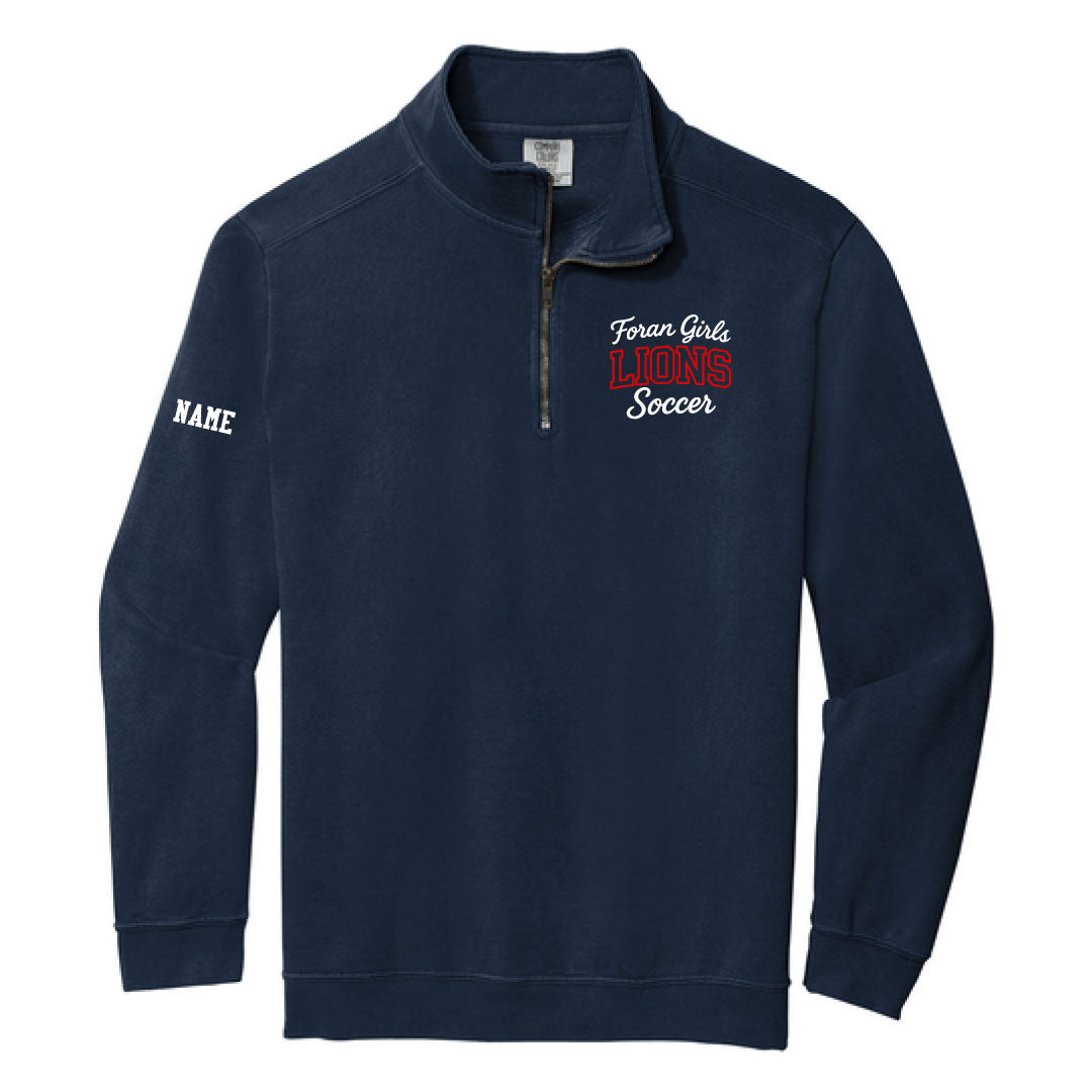 Foran Girls Soccer 1/4 Zip Sweatshirt