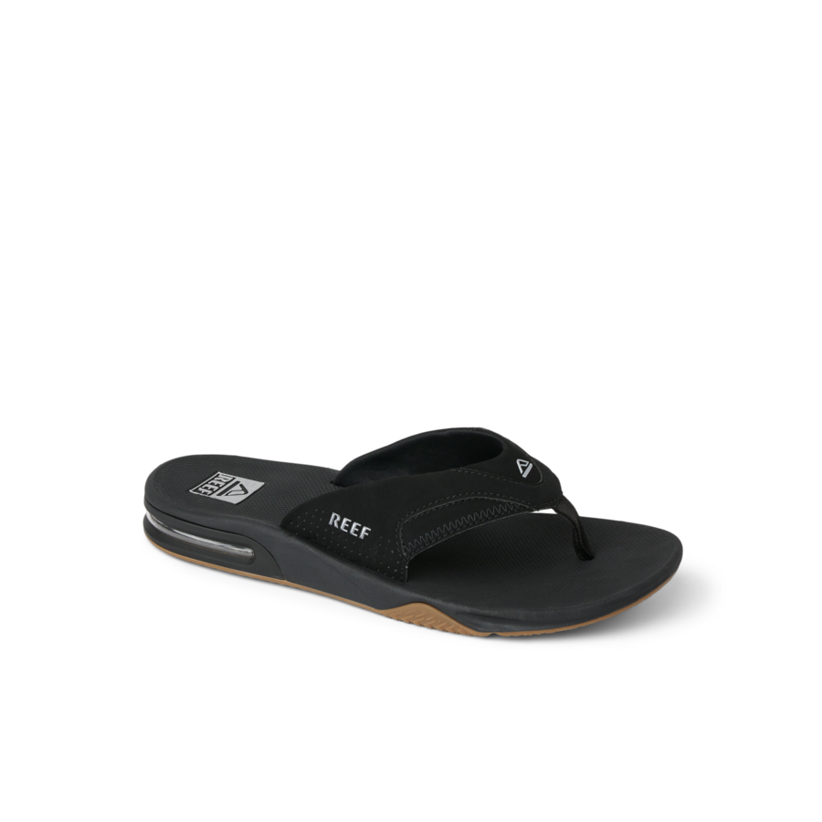 Reef Men's Fanning Footwear Reef Black/Silver 6
