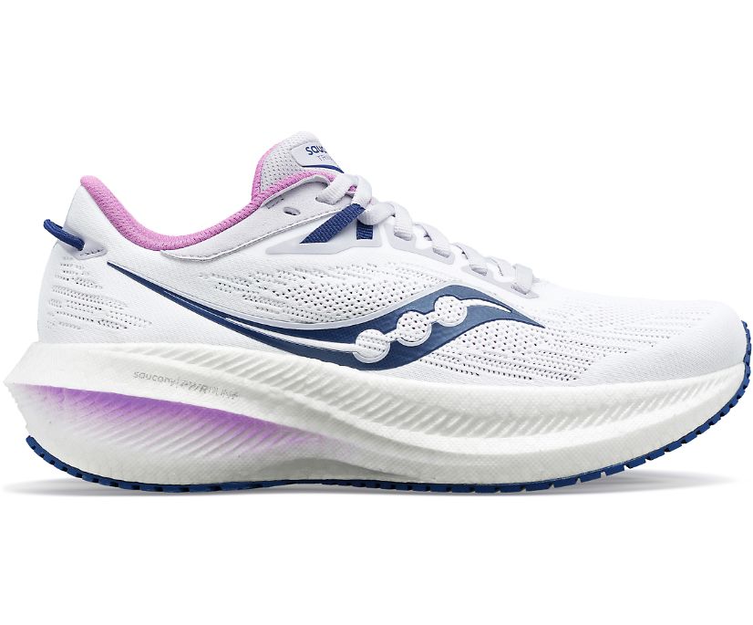 Saucony Women's Triumph 21 Footwear Saucony White/Indigo-31 6 Medium