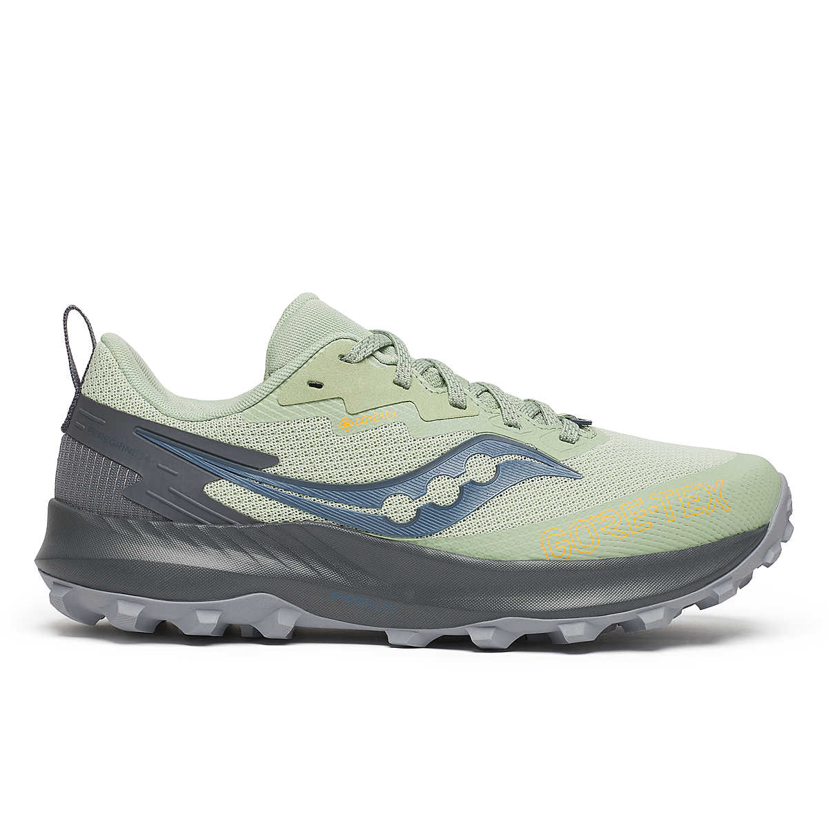 Saucony Women's Peregrine 14 GTX Trail Footwear Saucony Sage/Carbon-253 6.5