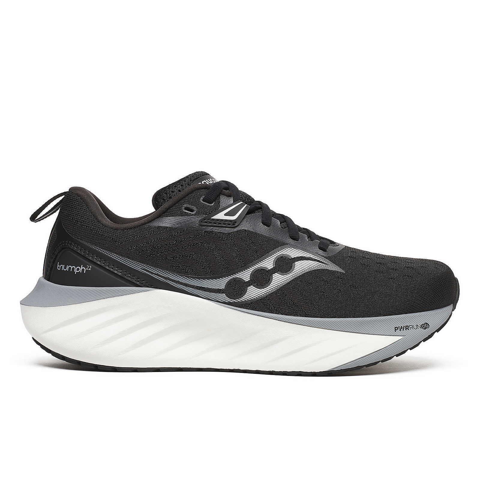 Saucony Women's Triumph 22 Footwear Saucony Black/White-200 6 Medium