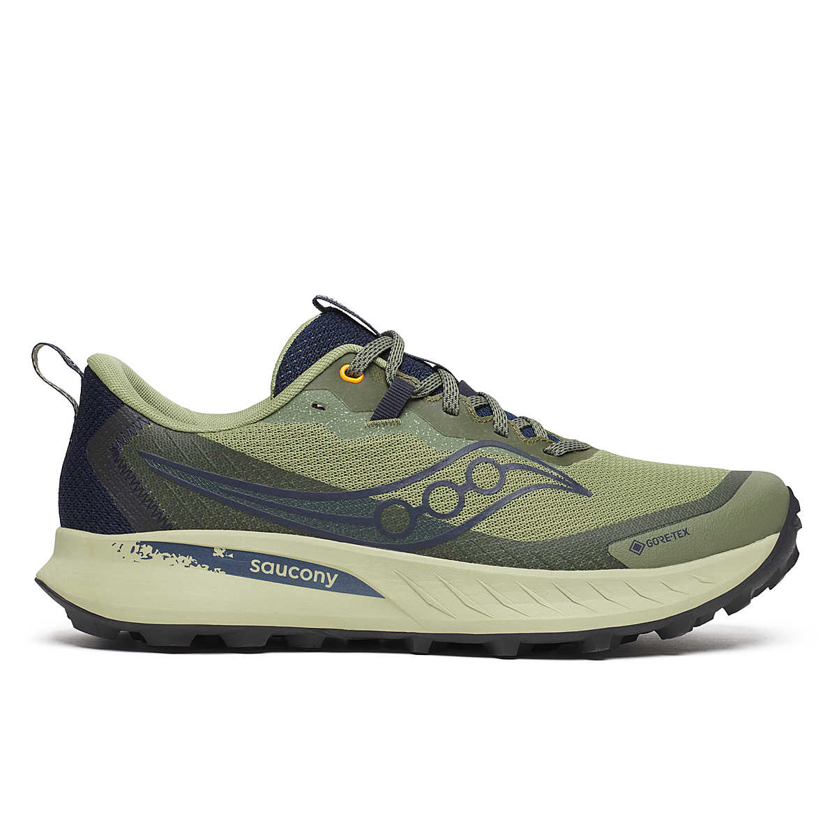 Saucony Men's Peregrine 15 GTX Footwear Saucony Hemlock/Navy-162 7.5