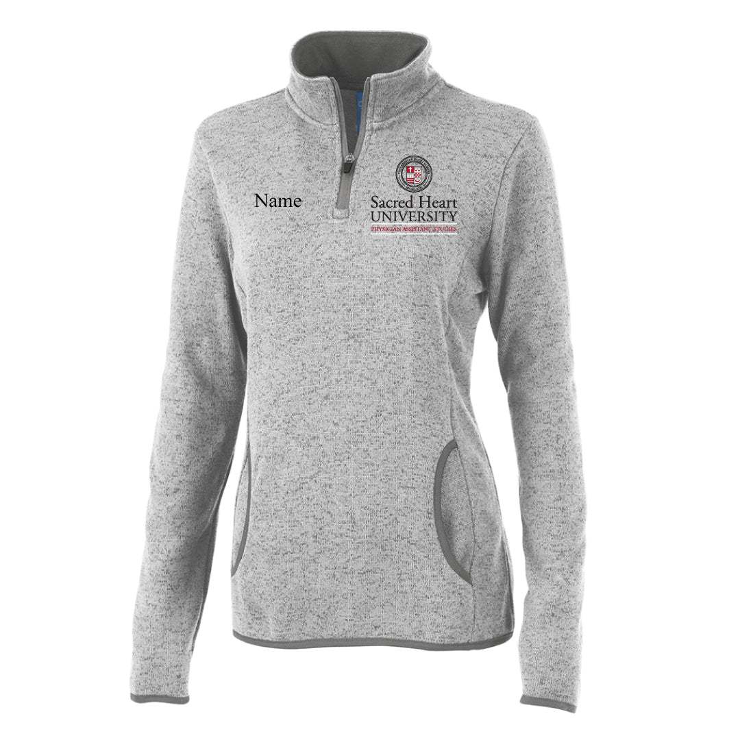 SHU MPAS Heathered 1/4 Zip Logowear SHU MPAS Ladies XS