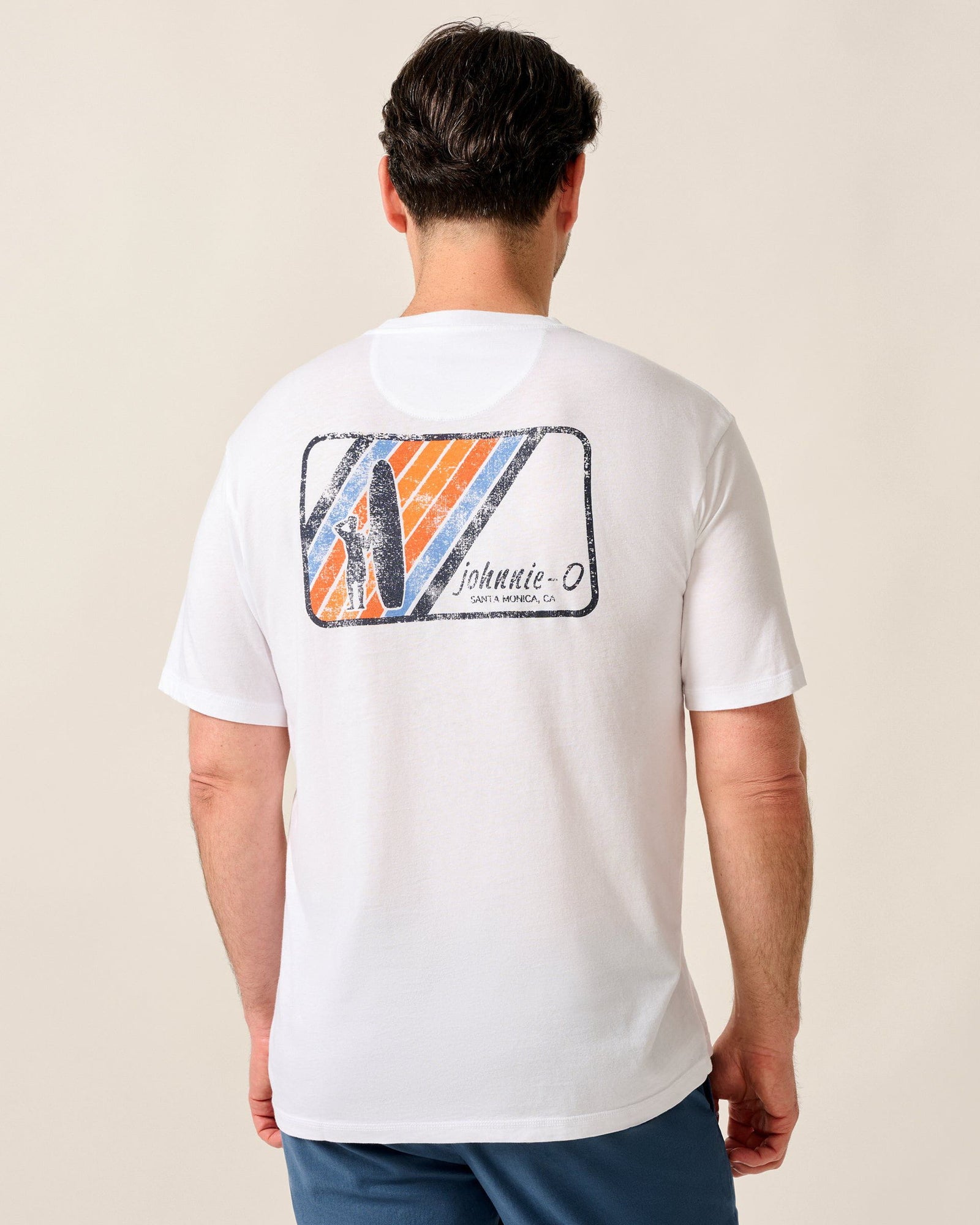 Johnnie-O Men's Retro J-O Graphic Tee Apparel Johnnie-O White Small