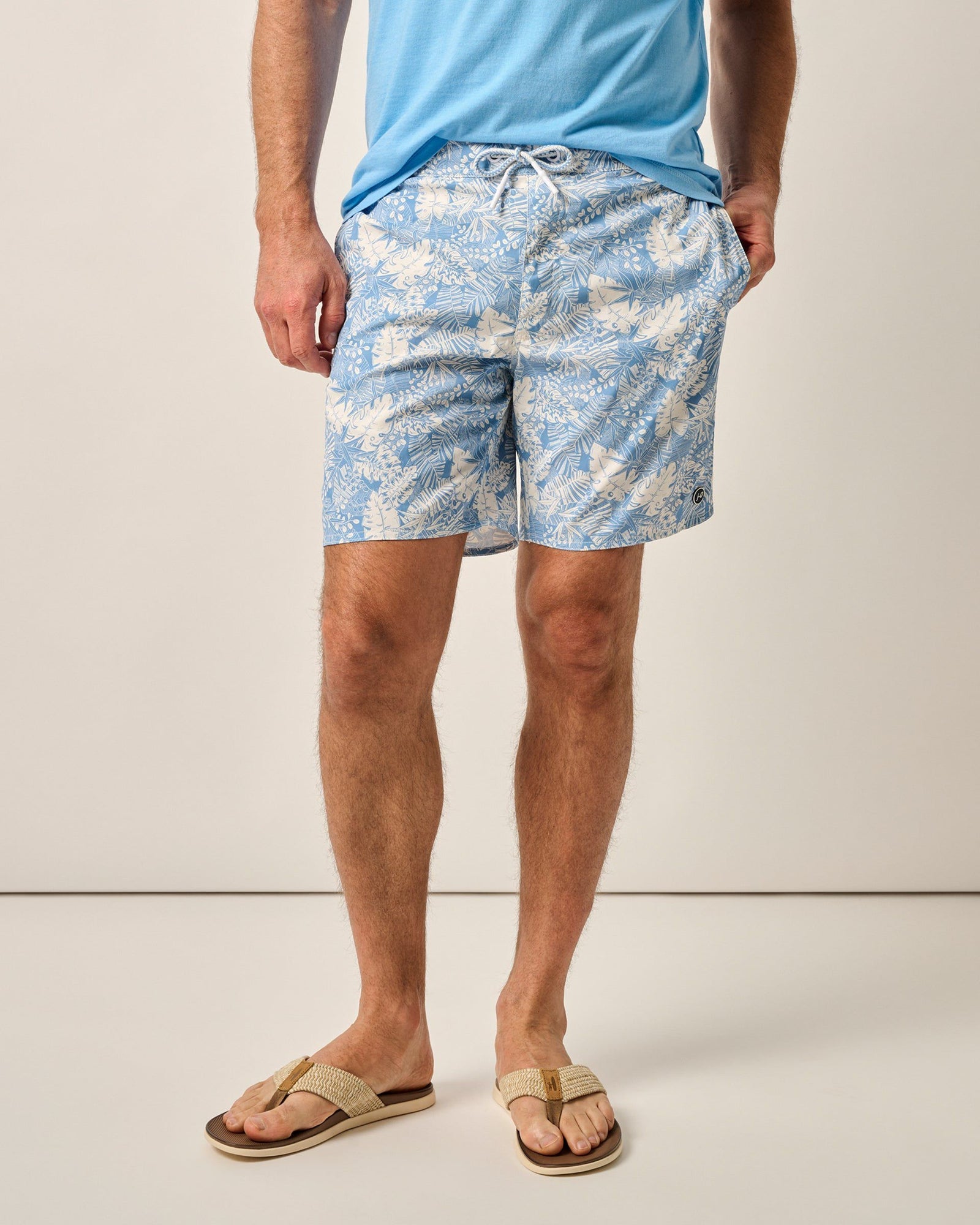 Johnnie-O Men's The Half Elastic 7" Surf Shorts Apparel Johnnie-O Salty Dogs Small