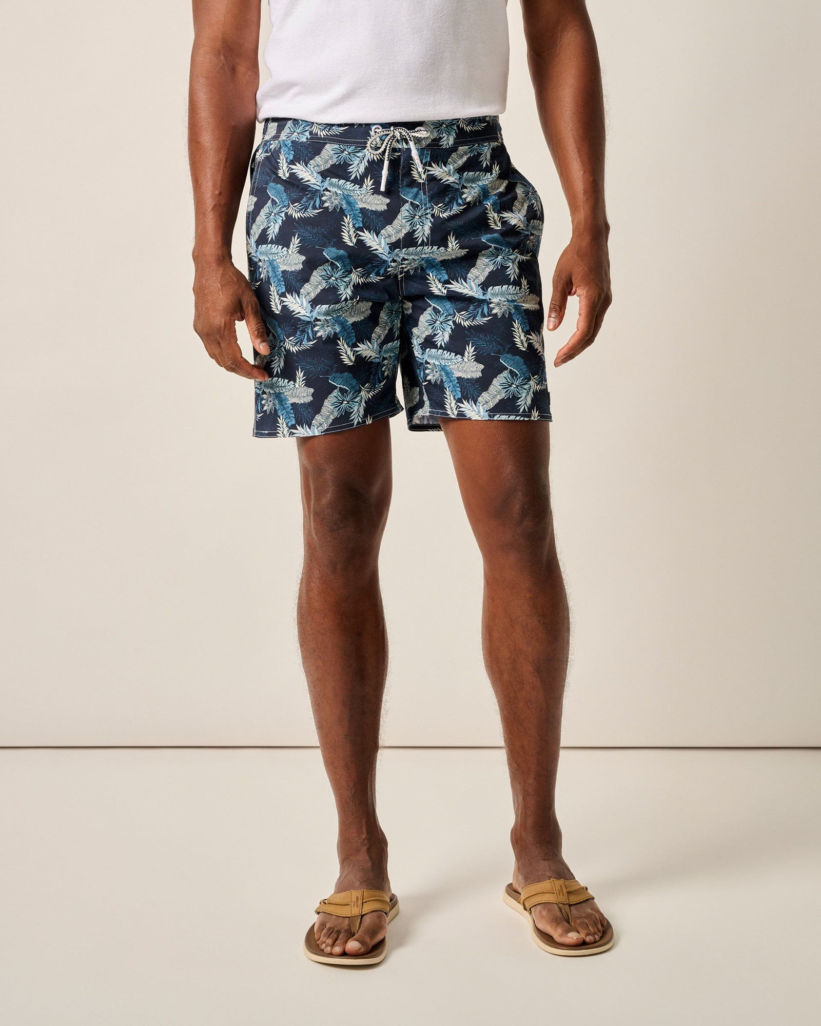 Johnnie-O Men's The Half Elastic 7" Surf Shorts Apparel Johnnie-O Shore Haven Small