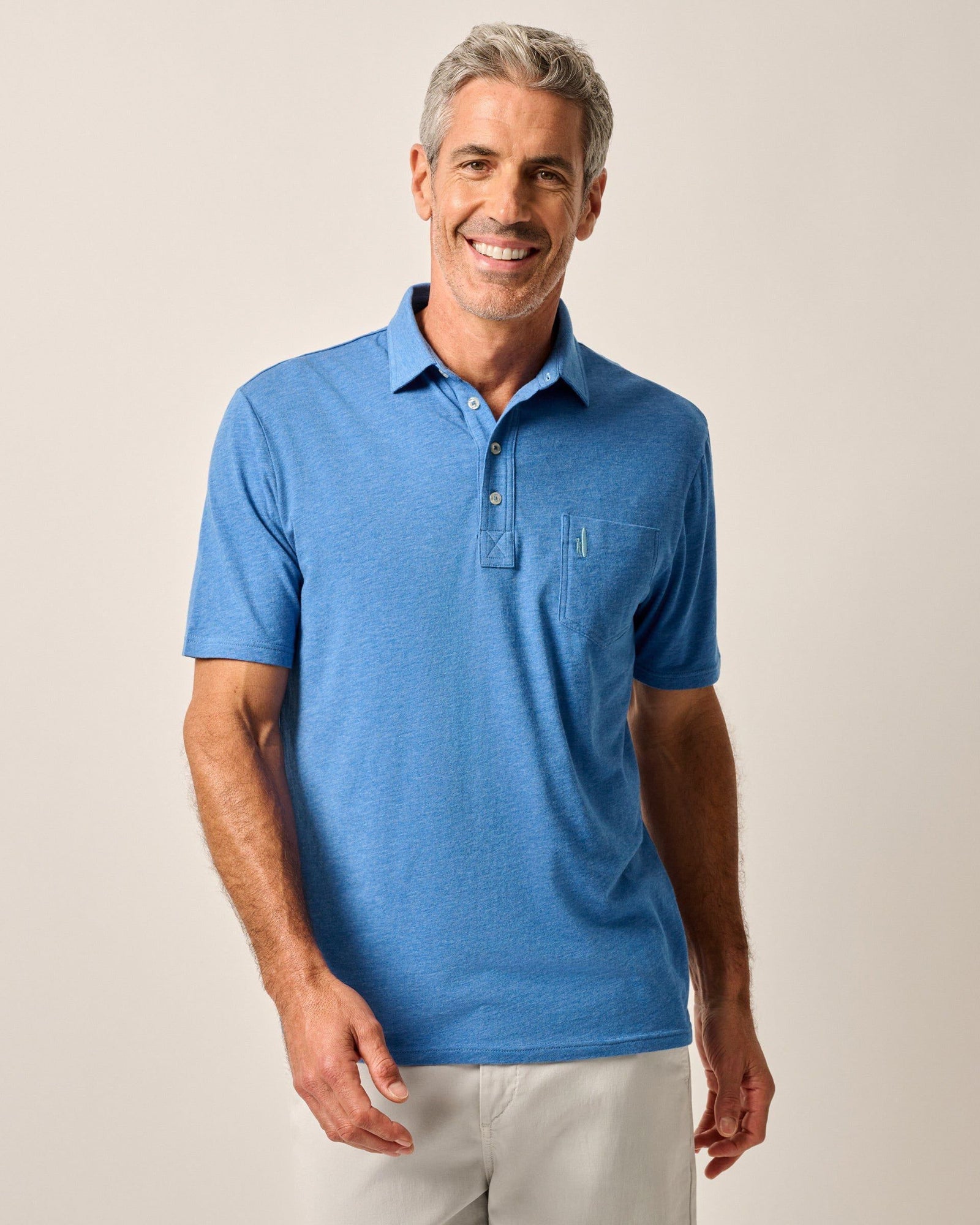 Johnnie-O Men's Heathered Original Polo 2.0 Apparel Johnnie-O Deep Ocean Small