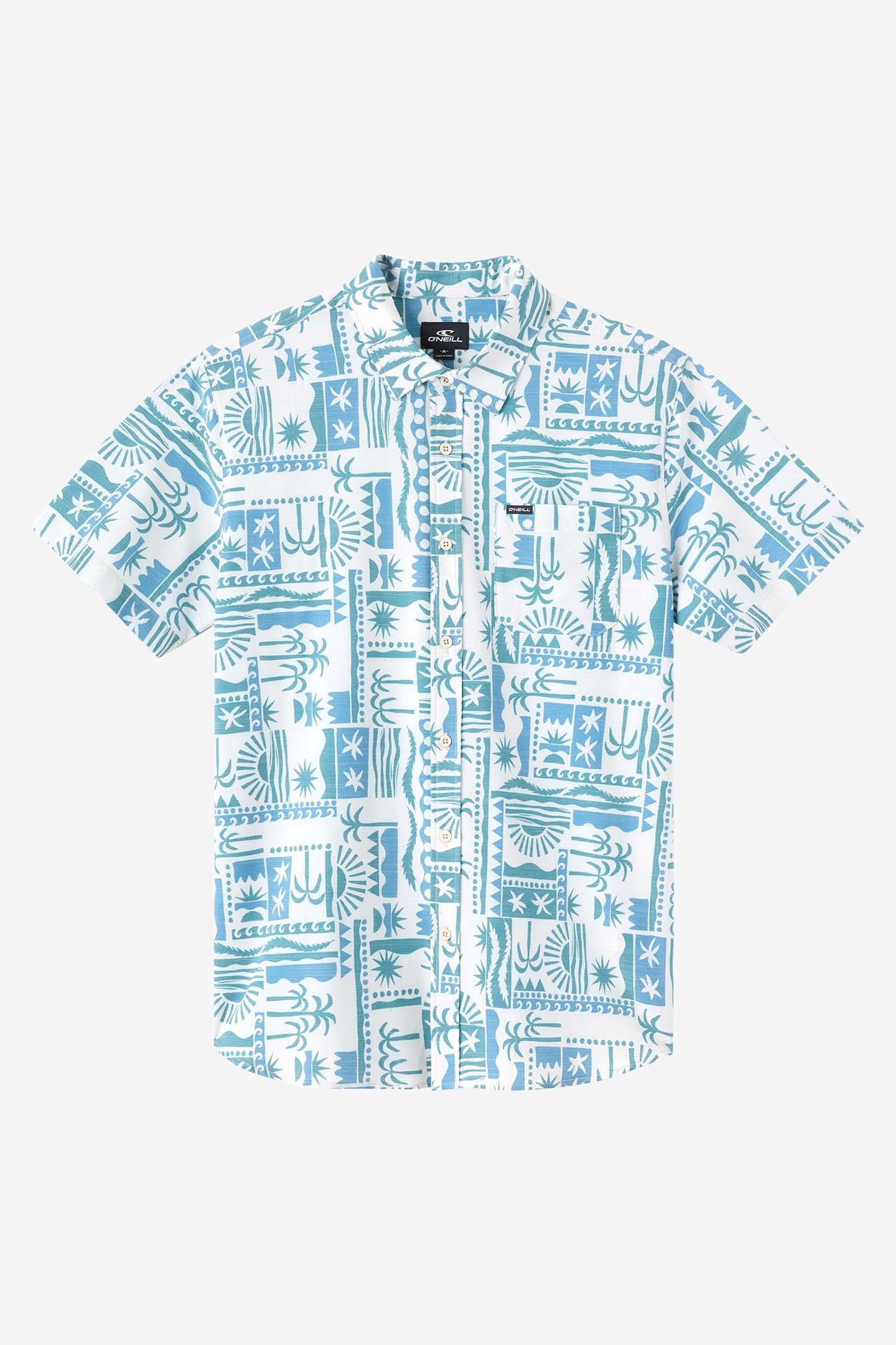 O'Neill Men's Traveler UPF Slub Standard Fit Shirt Apparel O'Neill Cream Small