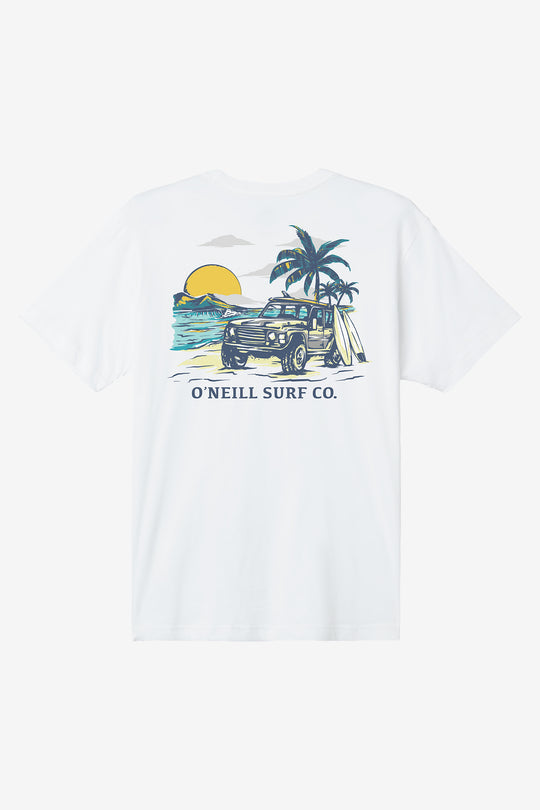 Oneill Mens Free Wheelin Tee Apparel O'Neill White Small