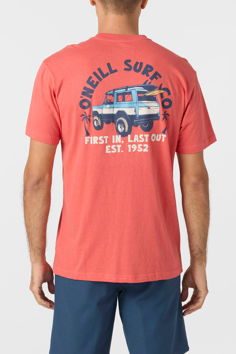 O'Neill Men's Axelrad Tee Apparel O'Neill Hot Red Small