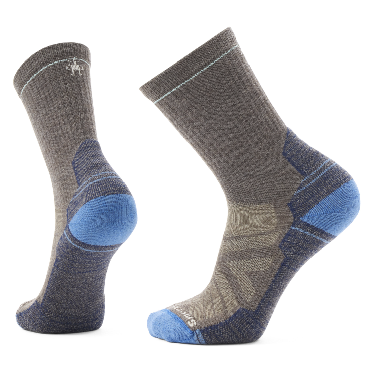 Smartwool Hike Light Cushion Crew Socks Apparel Smartwool Taupe/Laguna Blue-P31 Medium