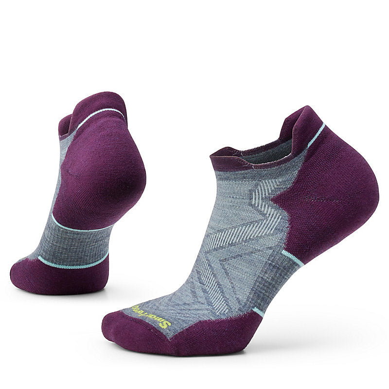 Smartwool Women's Run Targeted Cushion Low Ankle Socks Apparel Smartwool Pewter Blue Small