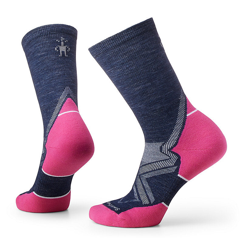 Smartwool Womens Run Cold Weather Targeted Cushion Crew Socks Apparel Smartwool Deep Navy-092 Small