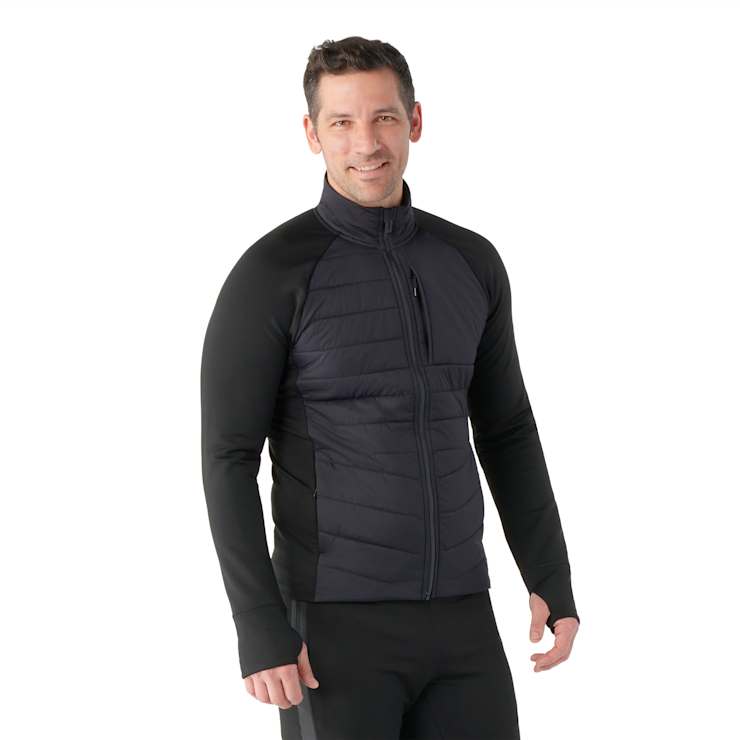 Smartwool Men's Smartloft Hybrid Jacket Apparel Smartwool Black XLarge