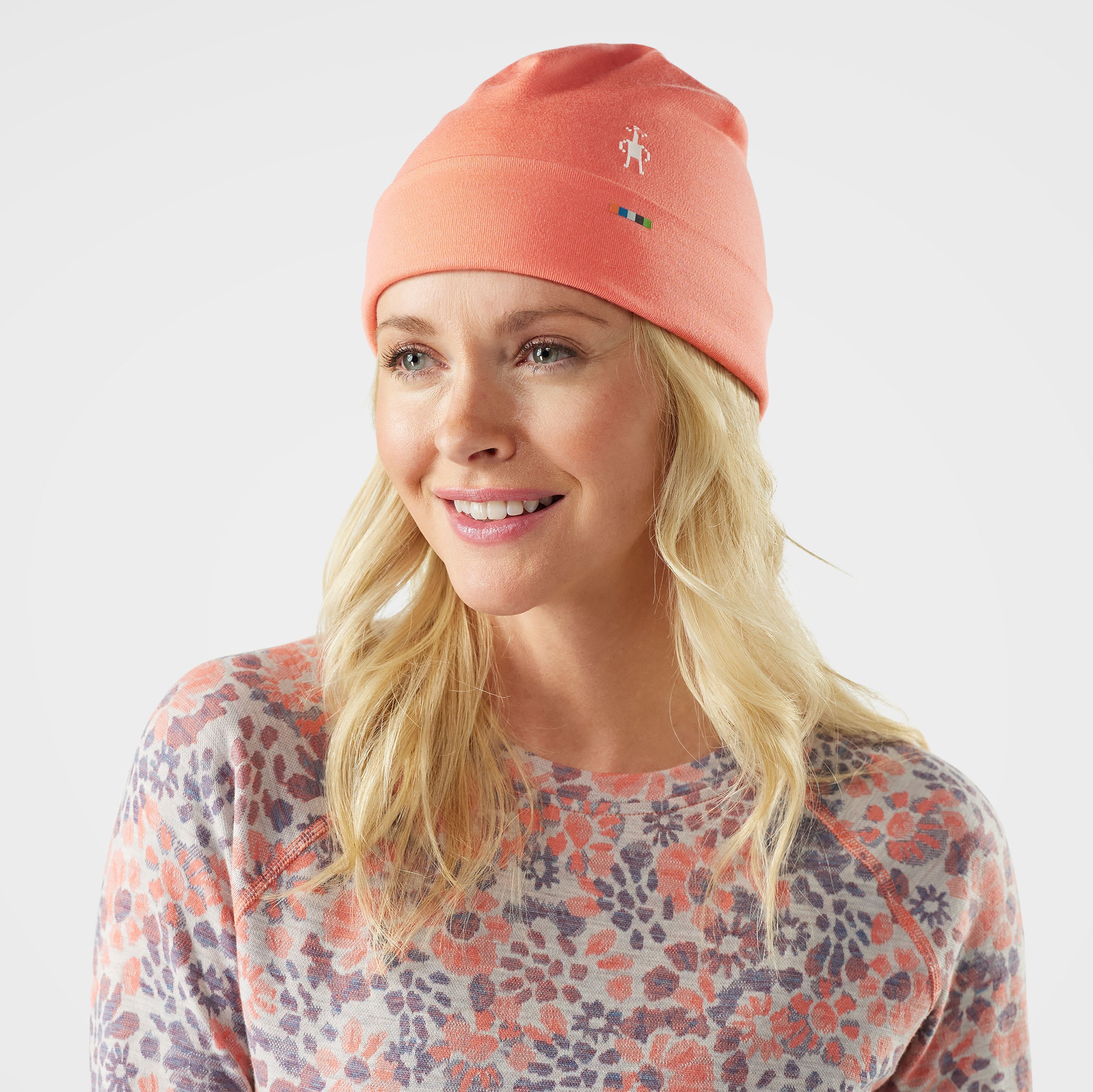 Smartwool Thermal Merino Reversible Cuffed Beanie Accessories Smartwool Coral Reef-P35