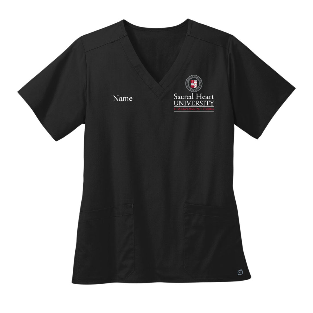 SHU MPAS Ladies Vneck Scrubs Logowear SHU MPAS Ladies XS