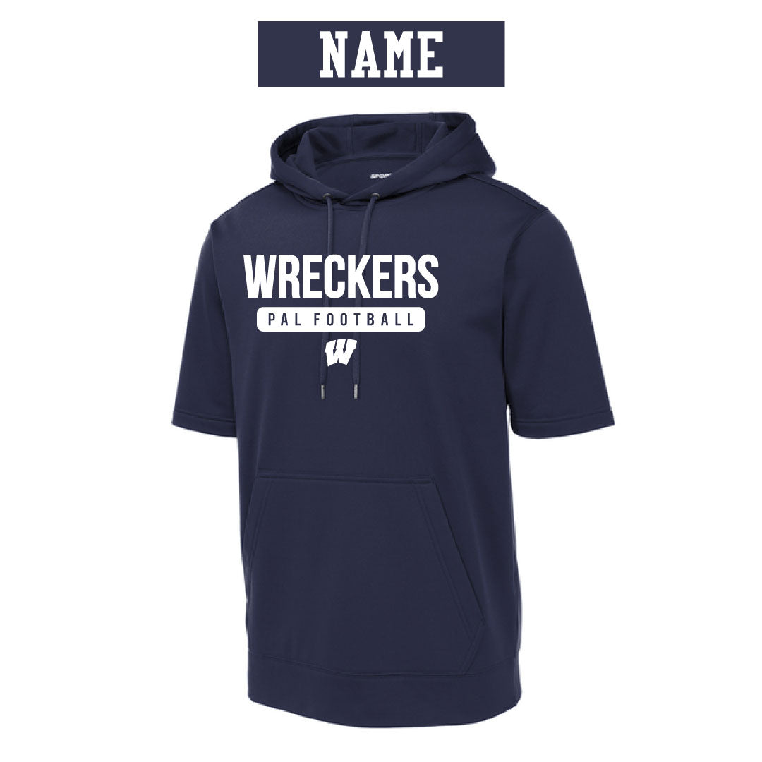 Westport PAL Football Sport-Wick® Fleece Short Sleeve Hooded Pullover