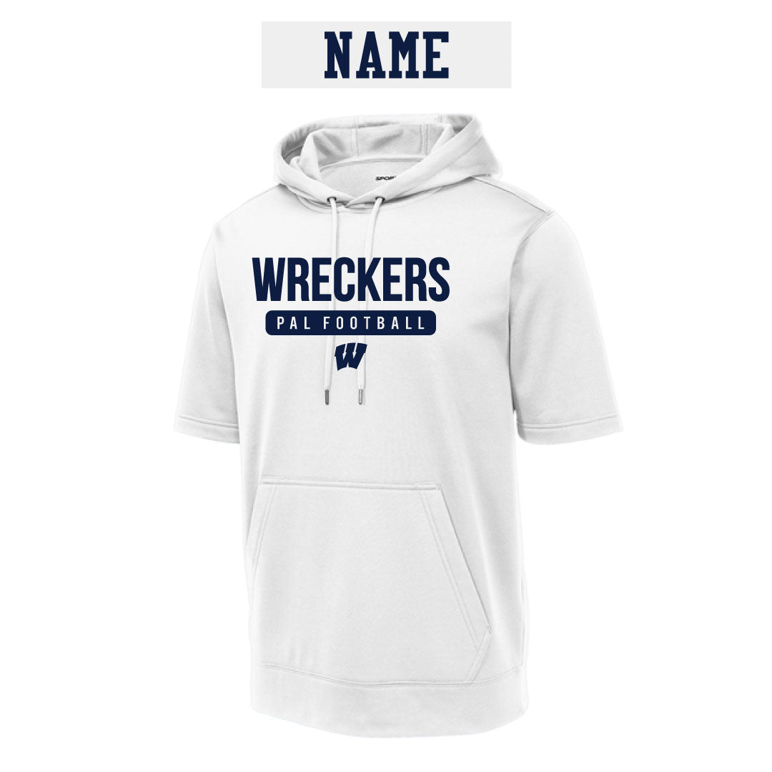 Westport PAL Football Sport-Wick® Fleece Short Sleeve Hooded Pullover