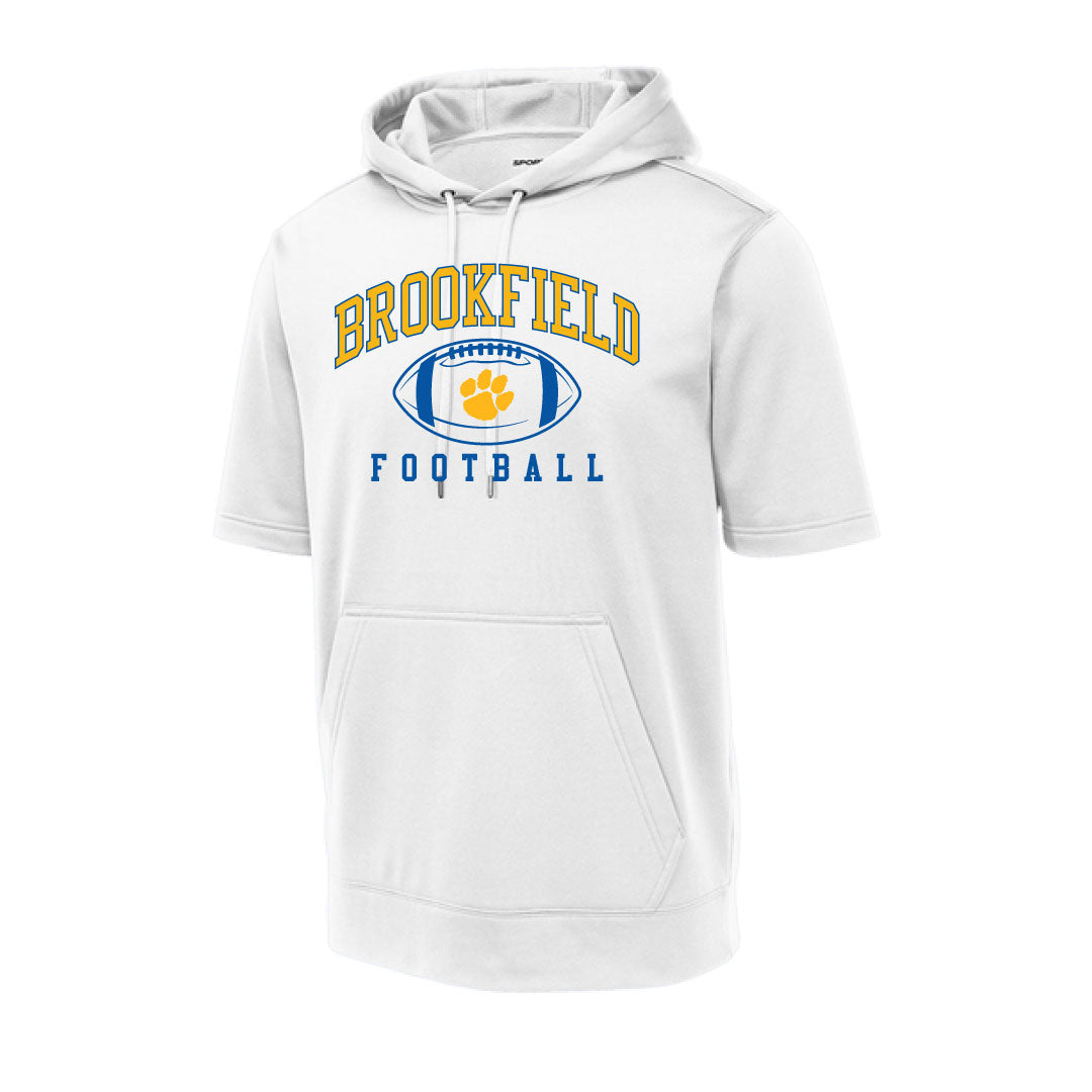Brookfield Football Short Sleeve Performance Hoodie