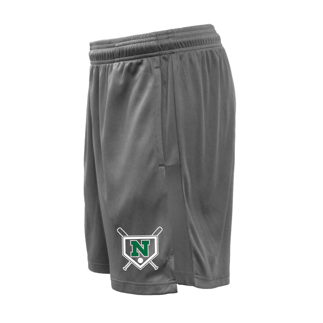 NYB Pocketed Performance Shorts Logowear Norwalk Youth Baseball Grey Youth S