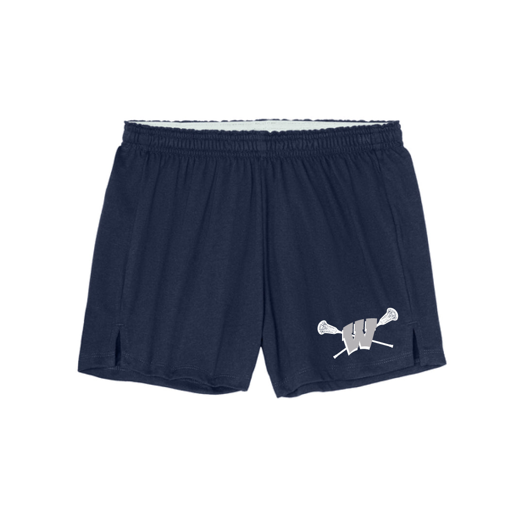 Westport PAL Girls Lacrosse Knit Shorts Logowear Westport PAL Girls Lacrosse Navy Ladies XS