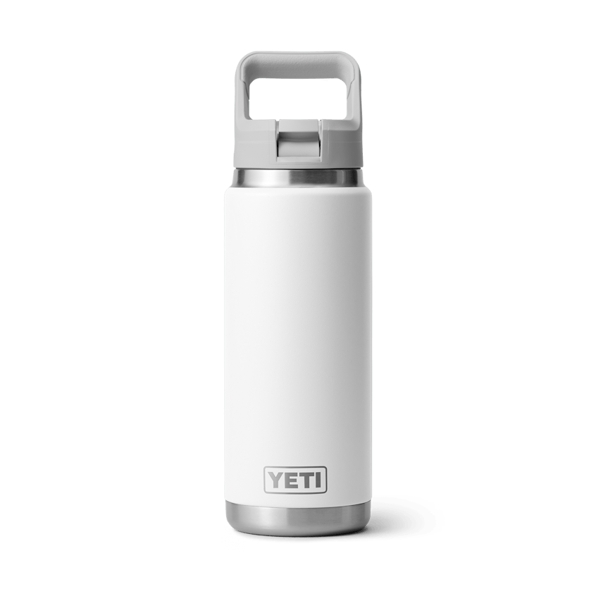 Yeti 26 oz Rambler Bottle w/Straw Cap Accessories Yeti White C