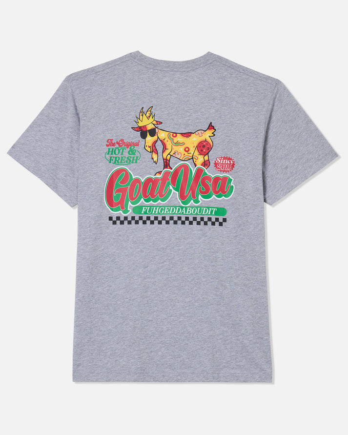 Goat USA Youth Pizza T-Shirt Apparel Goat USA Gray Youth XSmall