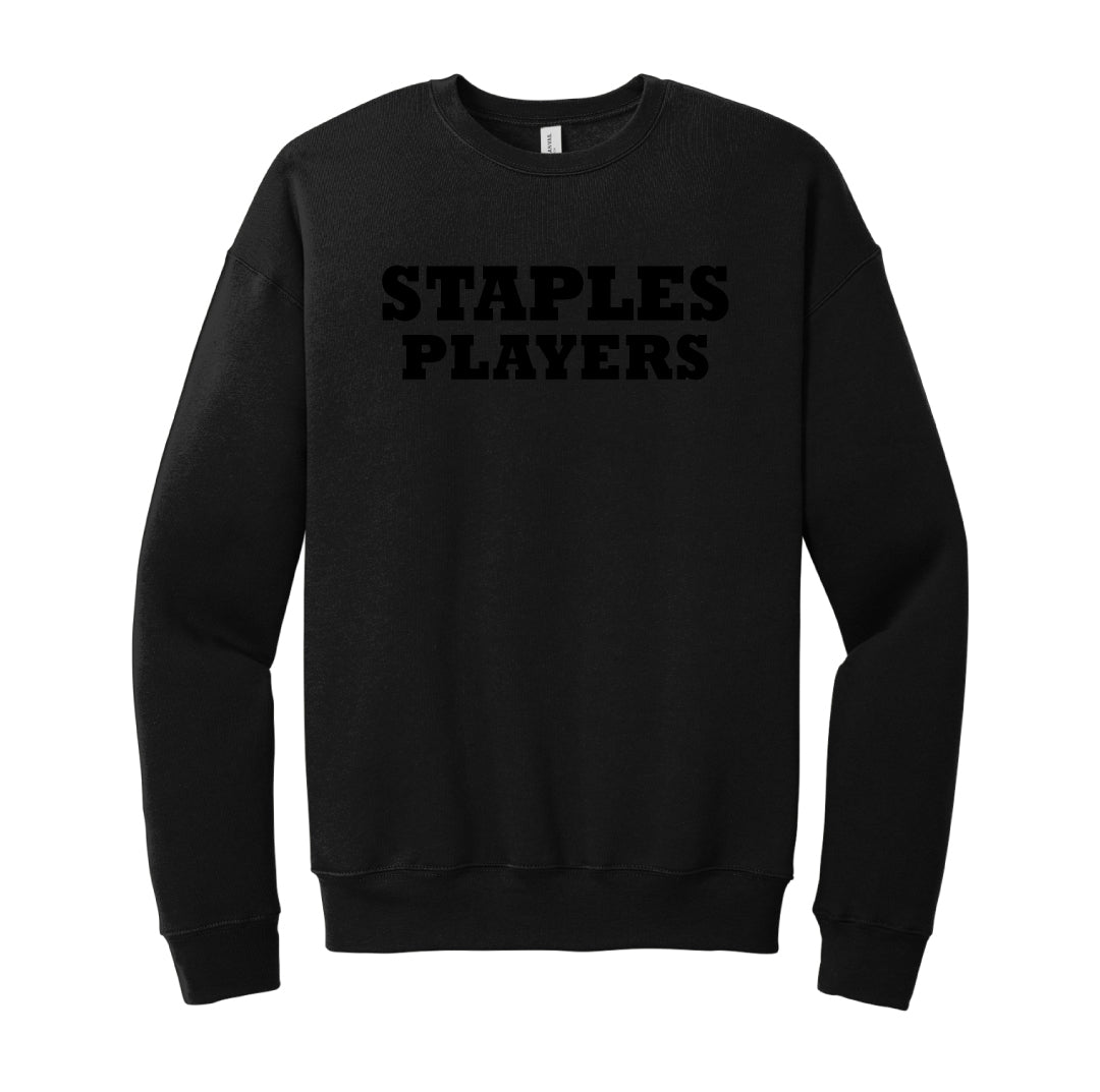 Staples Players Cloud Fleece Crewneck Sweatshirt-TECH CREW Logowear Staples Players Black Adult XS