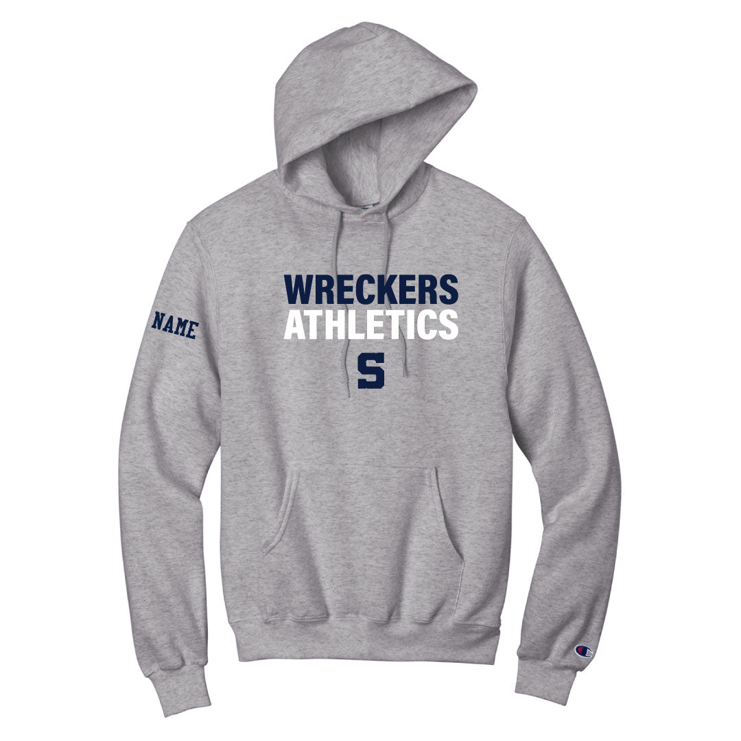 Staples Athletics Champion Wreckers Hoodie Logowear Staples Athletics Grey Adult S