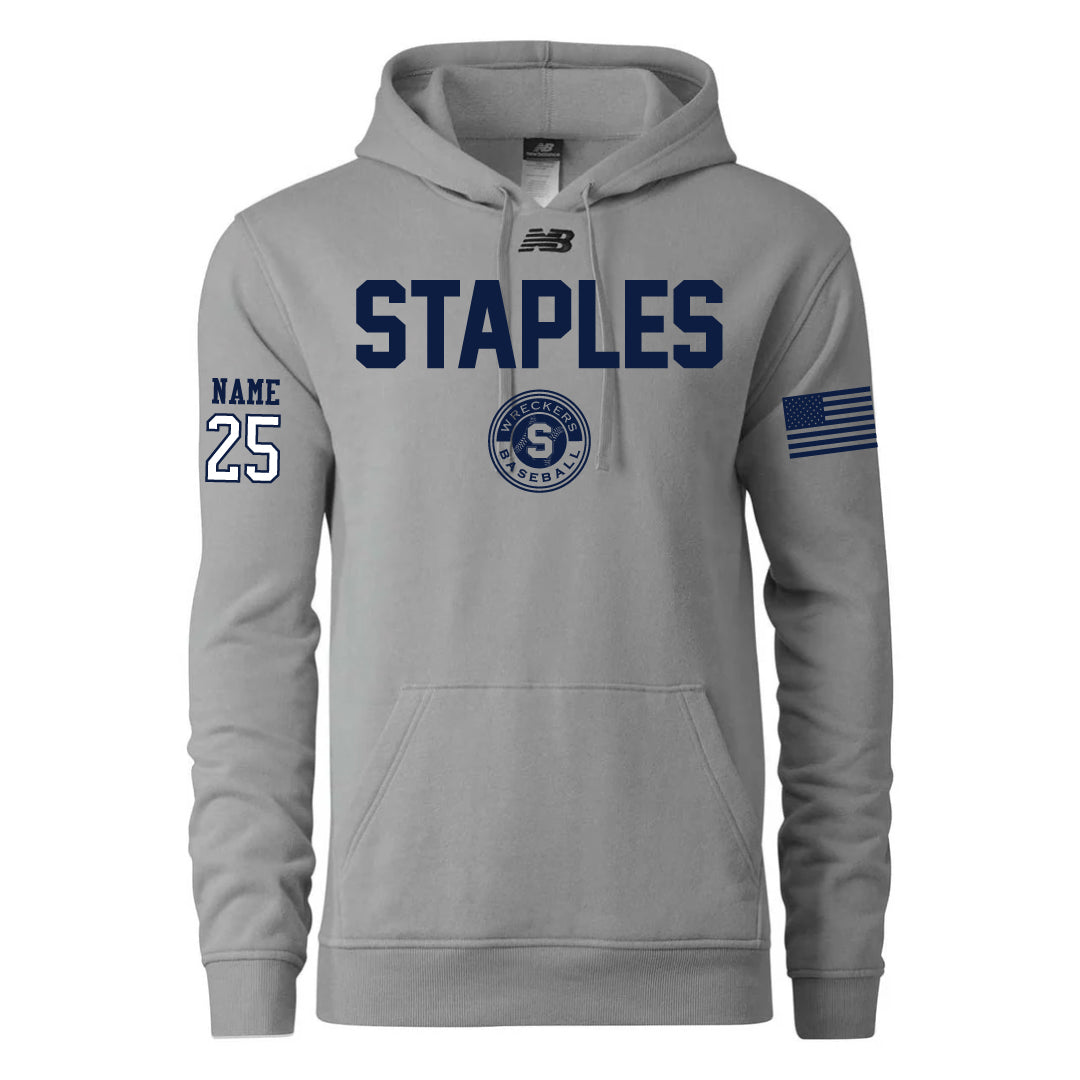 Staples Baseball New Balance Fleece Hoodie Logowear Staples Baseball Adult S