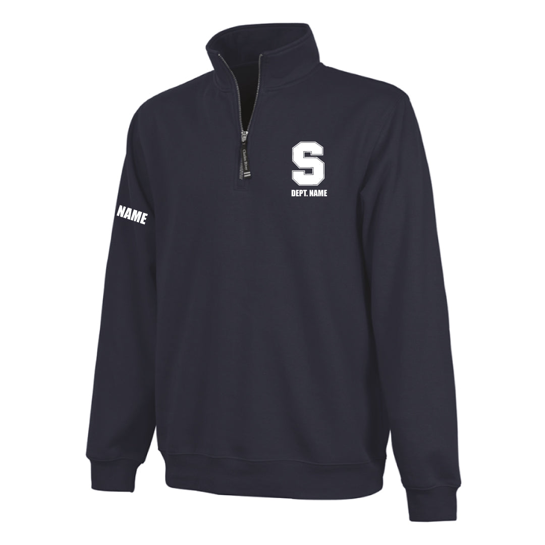 Staples Faculty Quarter Zip Sweatshirt Logowear Staples Faculty Navy Ladies XS
