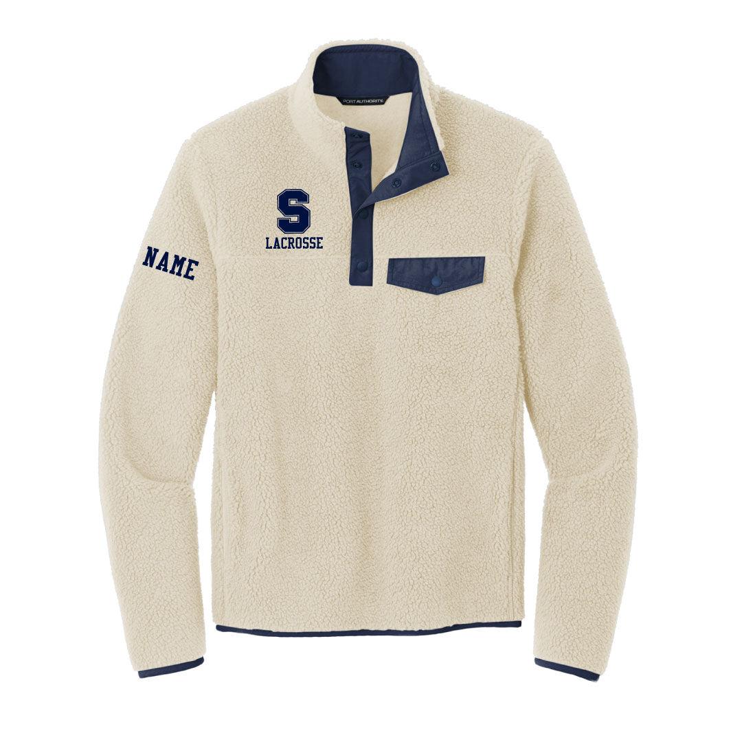 Staples Girls Lacrosse 2 Snap Fleece Pullover