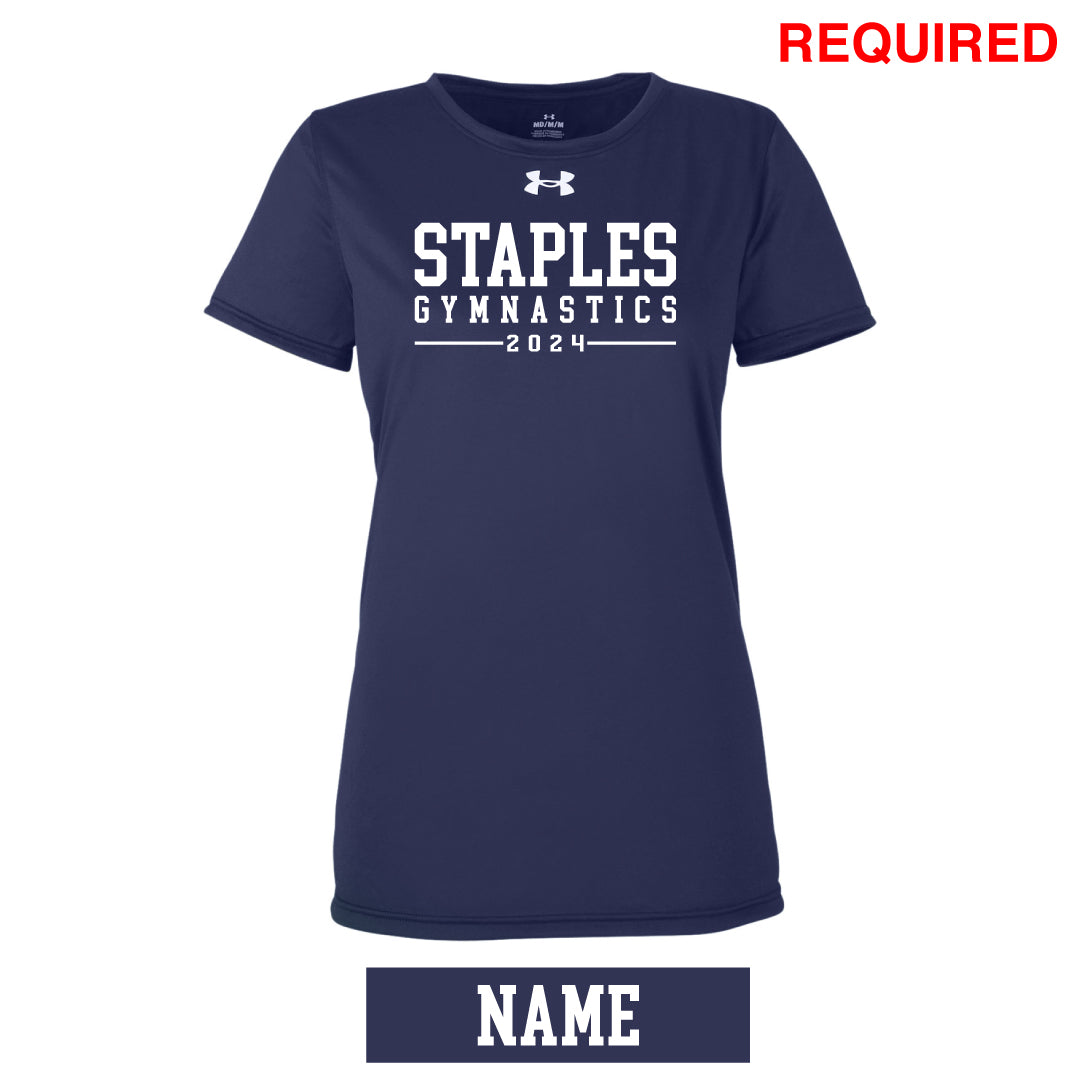 Staples Gymnastics STAPLES UA Performance S/S Logowear Staples Gymnastics Ladies XS