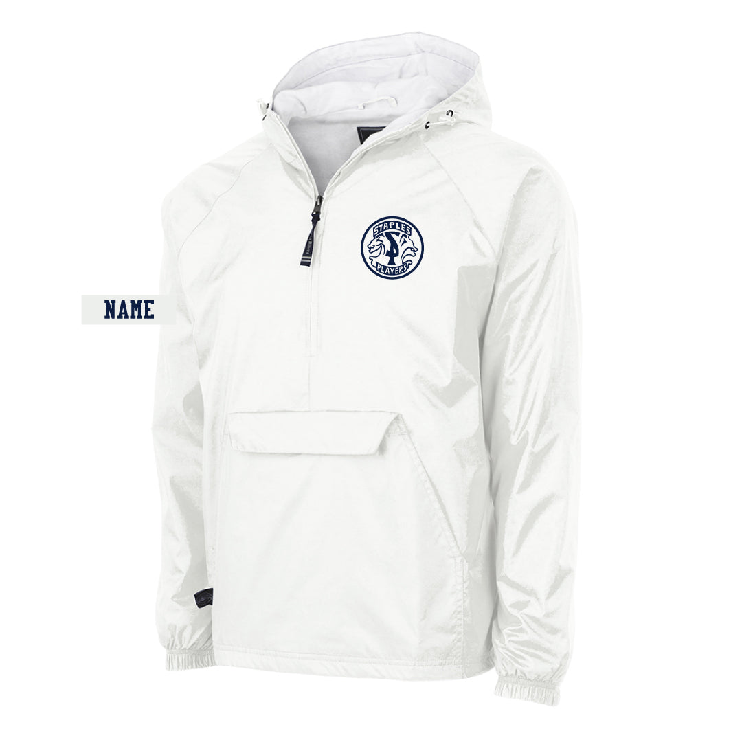 Staples Players 1/4 Zip Wind Jacket Logowear Staples Players White Adult S