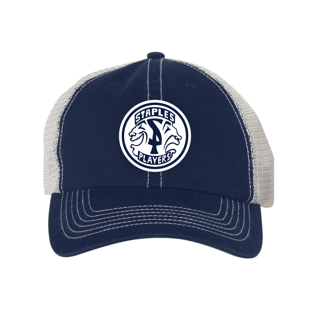 Staples Players Trucker Hat Logowear Staples Players Navy/Tan