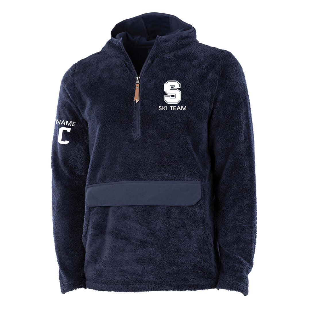 Staples Ski Hooded 1/2 Zip Sherpa Logowear Staples Ski Navy Adult XS