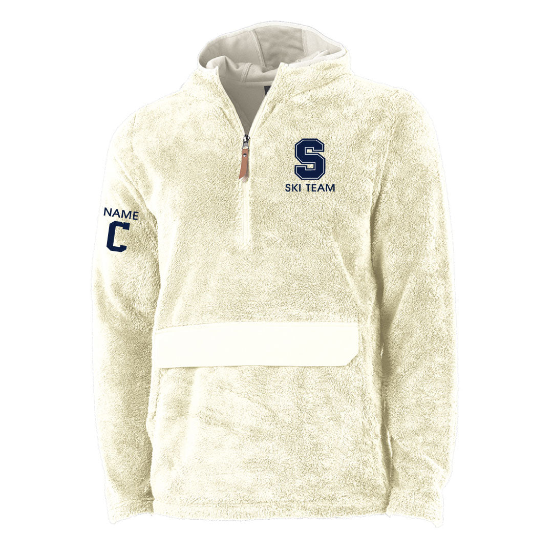 Staples Ski Hooded 1/2 Zip Sherpa Logowear Staples Ski Ivory Adult XS