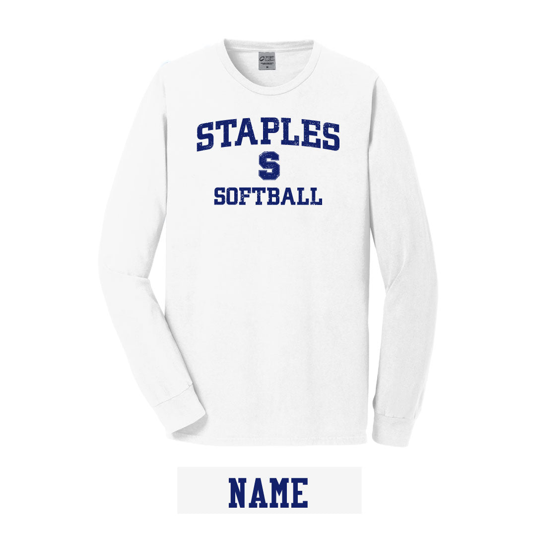 Staples Softball Beach Washed Cotton Tee