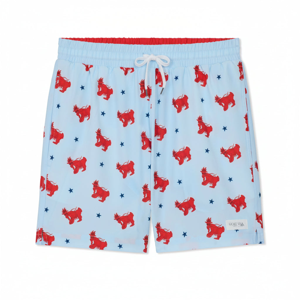 Goat USA Boys' Lobster Bathing Suit Apparel Goat USA Delicate Blue Youth XSmall