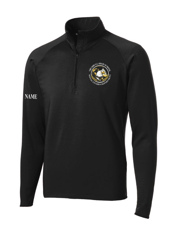 THS Social Studies Performance 1/4 Zip Logowear THS Social Studies Ladies XS