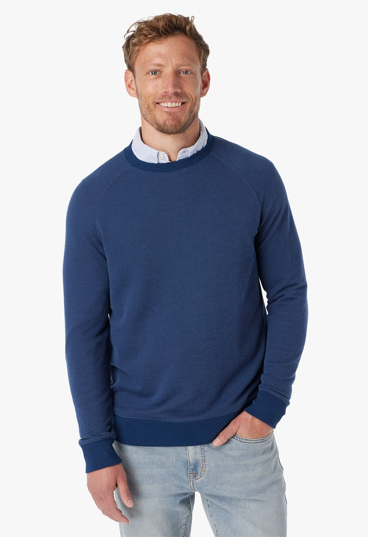 Fair Harbor Men's Textured Tailwind Crew Apparel Fair Harbor Navy Small