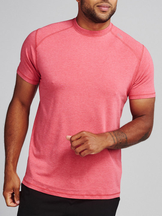 Tasc Men's Carrollton Fitness T-Shirt Apparel Tasc Racing Red Heather-628 Small