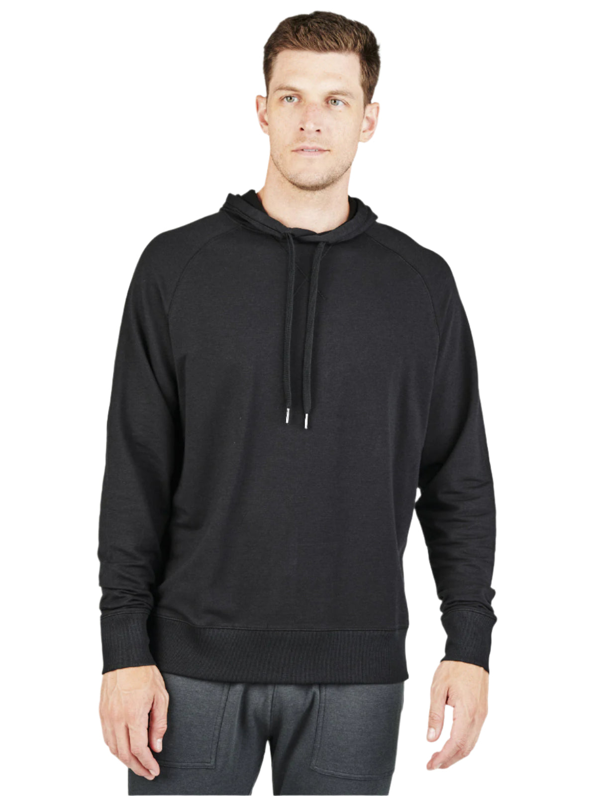 Tasc Men's Varsity French Terry Hoodie Apparel Tasc Black-001 Small