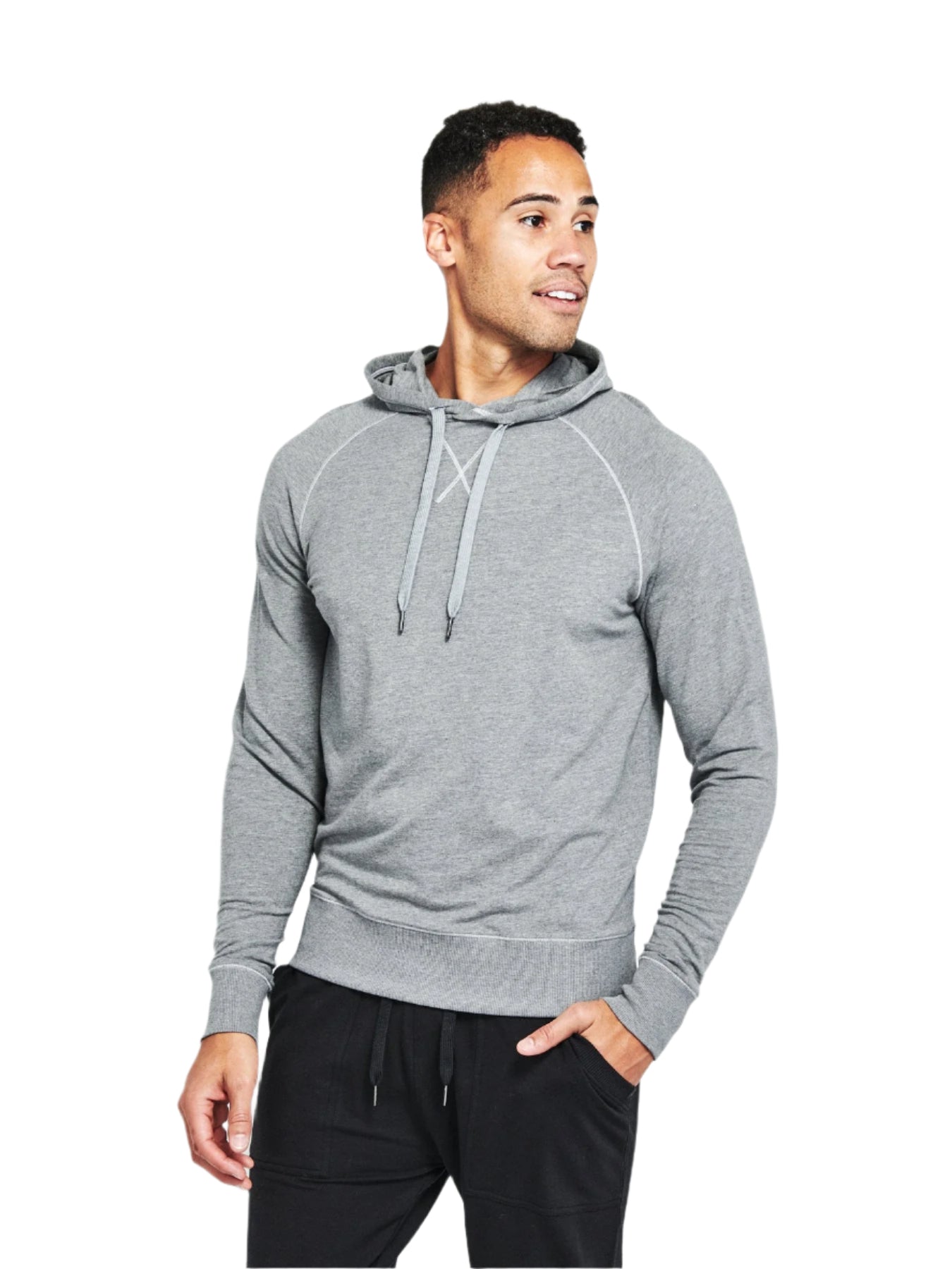 Tasc Men's Varsity French Terry Hoodie Apparel Tasc Heather Grey-067 Small