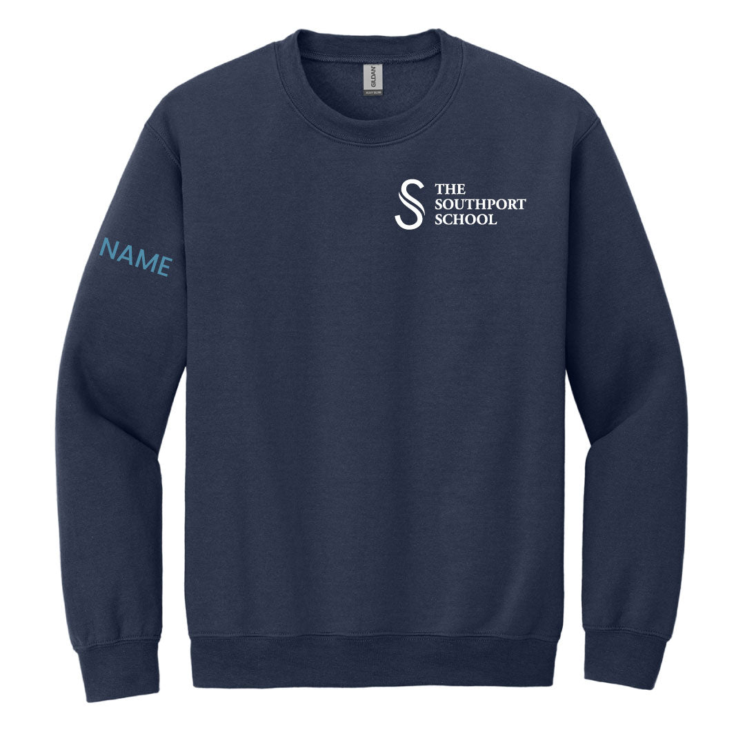 The Southport School Navy Crewneck Sweatshirt Logowear The Southport School Adult S