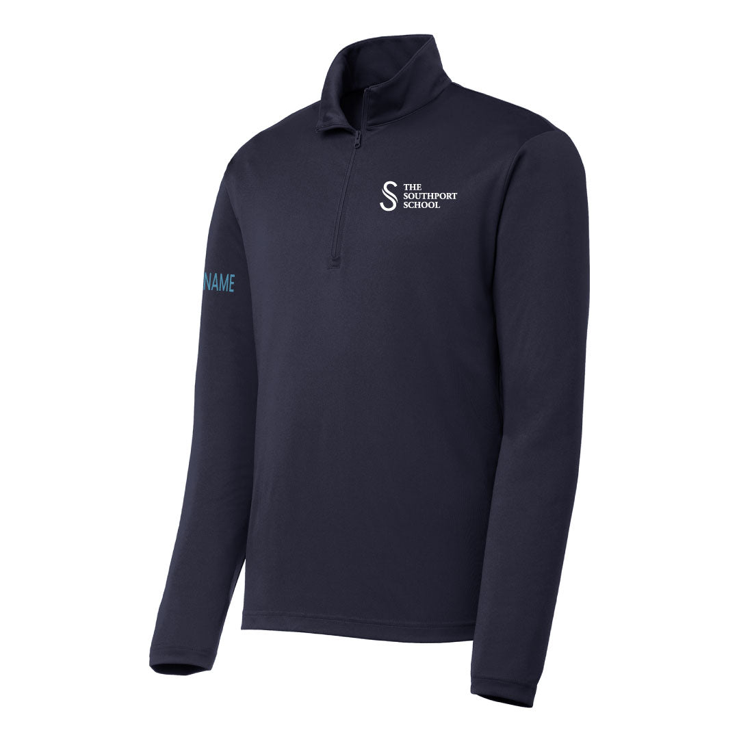 The Southport School Performance Zip Logowear The Southport School Navy Mens S