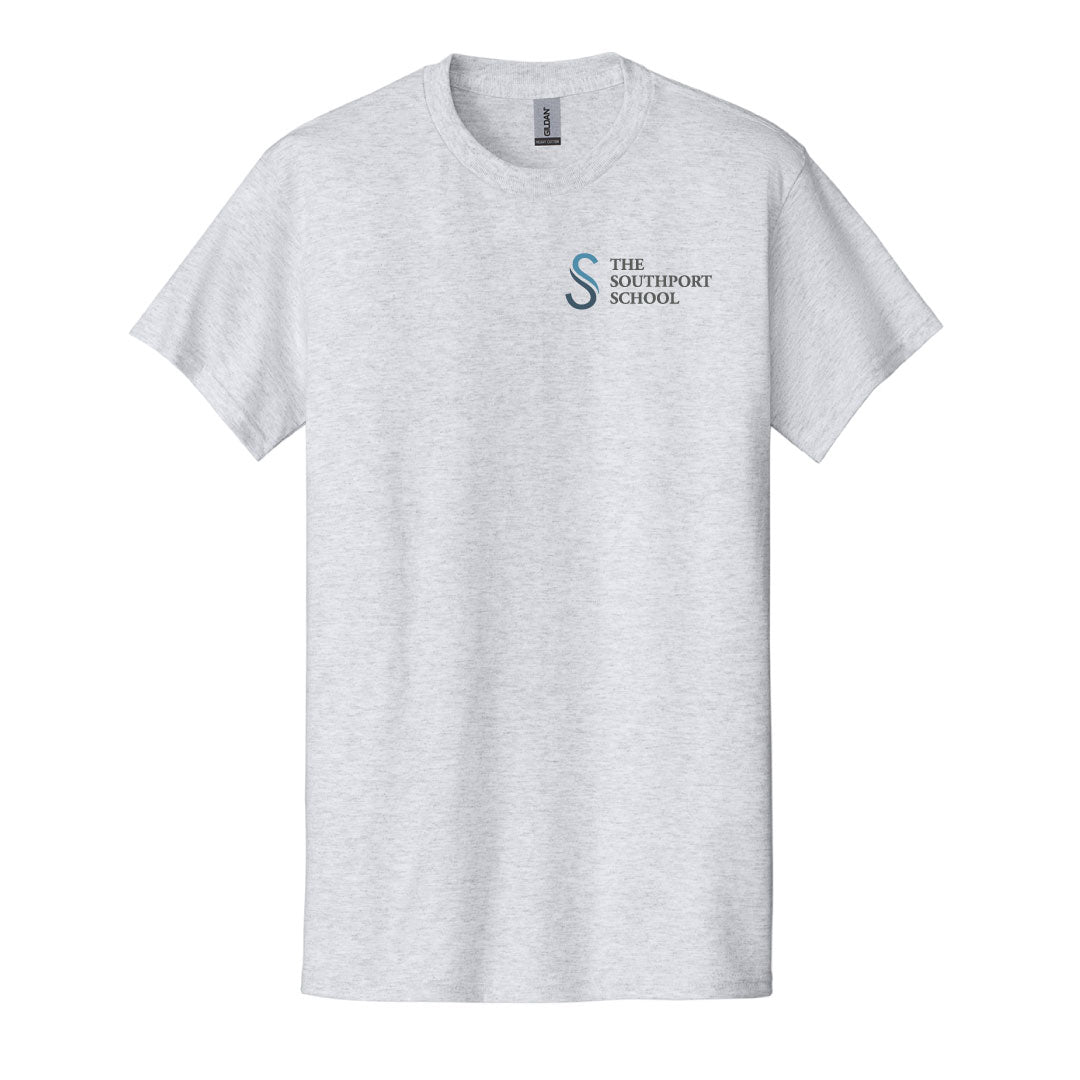 The Southport School Cotton Tee Logowear The Southport School Ash Mens S