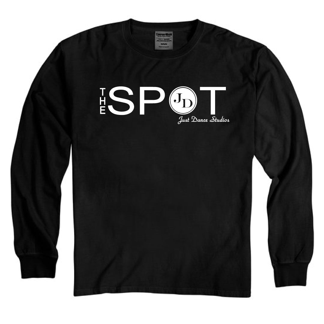 The Spot Dance Washed Cotton Long Sleeve Logowear The Spot Just Dance Black Adult S