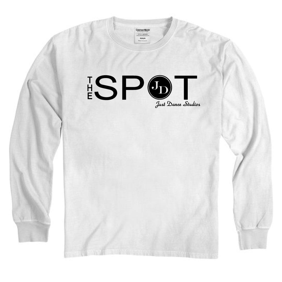 The Spot Dance Washed Cotton Long Sleeve Logowear The Spot Just Dance White Adult S