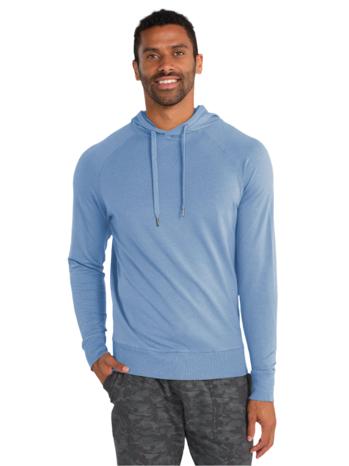 Tasc Men's Varsity French Terry Hoodie Apparel Tasc Chambray Heather-452 Small